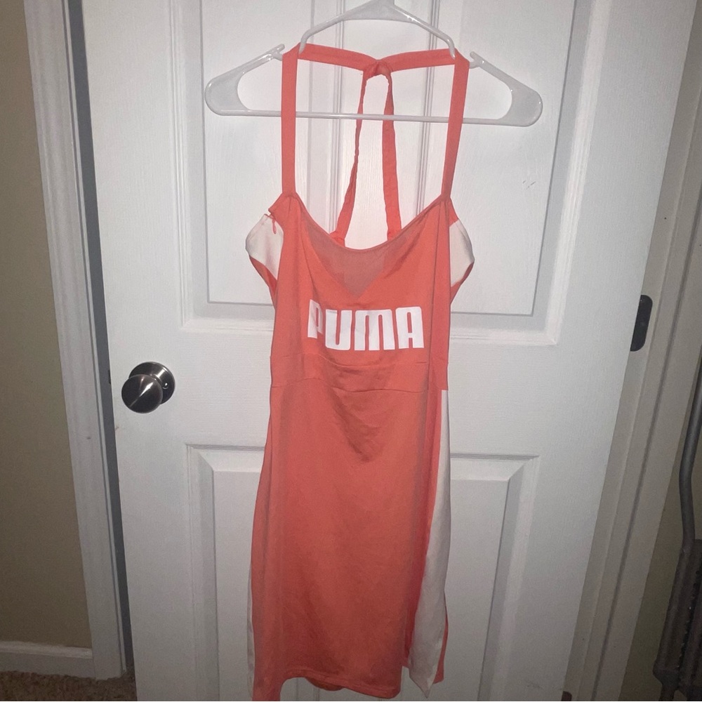 Puma Coral and White Athletic Dress